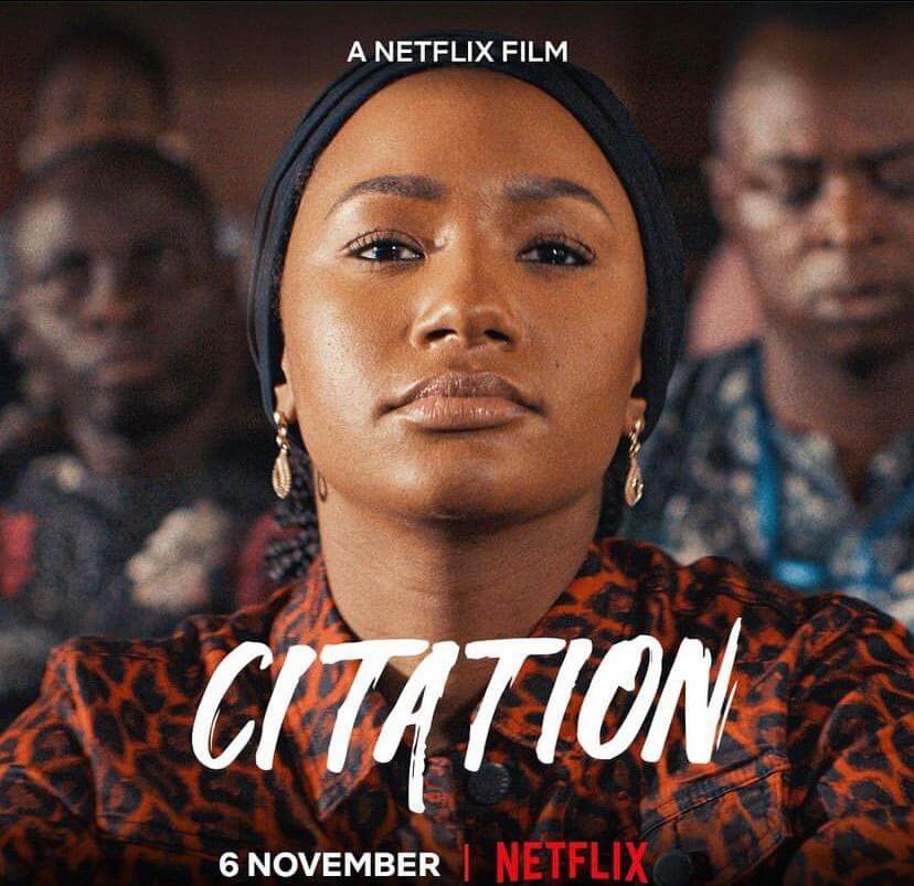 Movie poster for 'Citation'